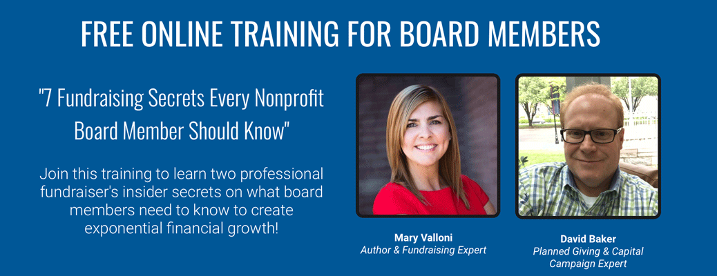 Free Webinar 7 Fundraising Secrets Every Board Member Should